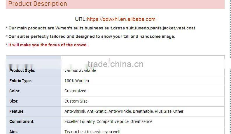 Business w/men suit fashion Suit manufacturers Tailor made to measure man suits/women uniform