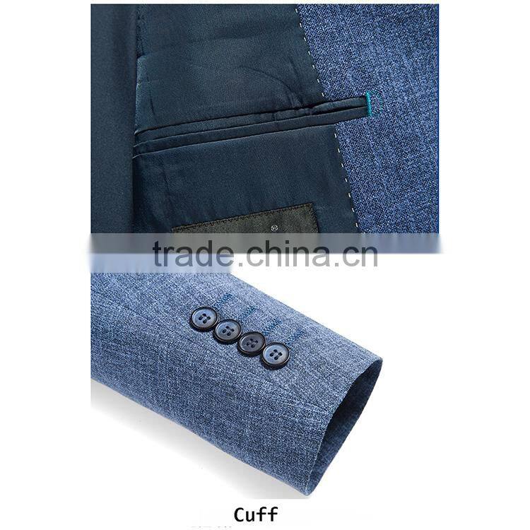 Wholesale Men Fashion Business Suit Jacket Blazer With Interior Pocket