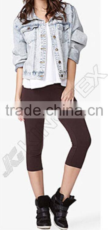 women three quarter pants,2014 wholesale women pants,custom design women three quarter pants