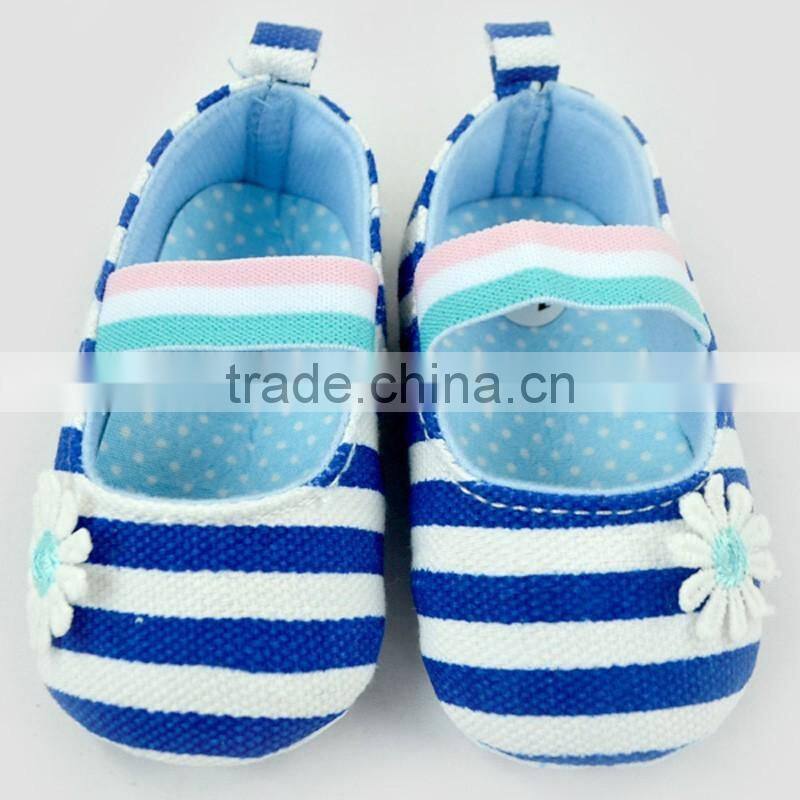 Fashion Stripes Newborn Crib Shoes Baby Shoes Toddlers Soft Shoes