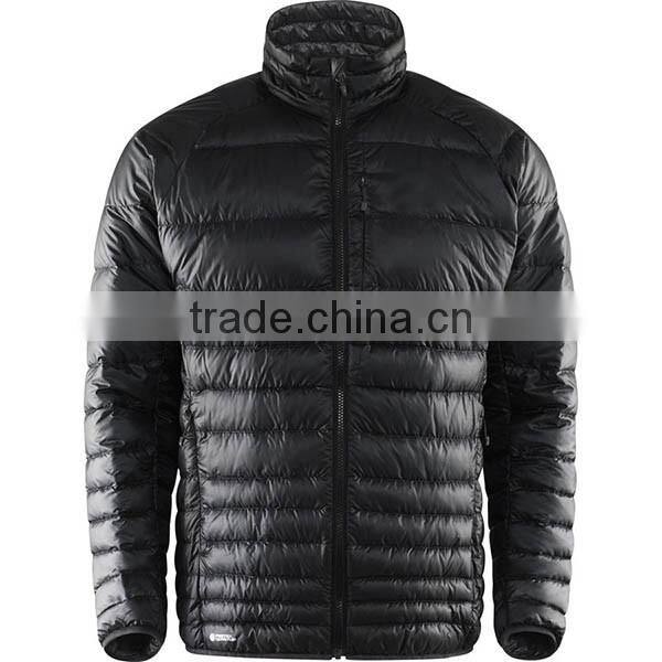 2017 men winter down jacket polyester fabric making for down jacket
