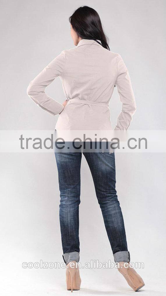 2015 Autumn season new model blouse for uniform sexy office lady blouse
