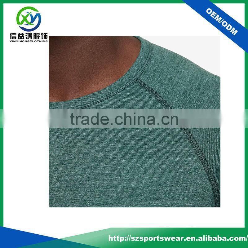 OEM custom high quality green color bamboo shirt, long sleeve men's t shirt