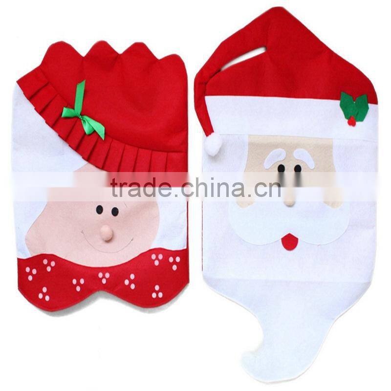 Hot Sale Christmas Decoration Santa Claus Chair Cover Home Goods