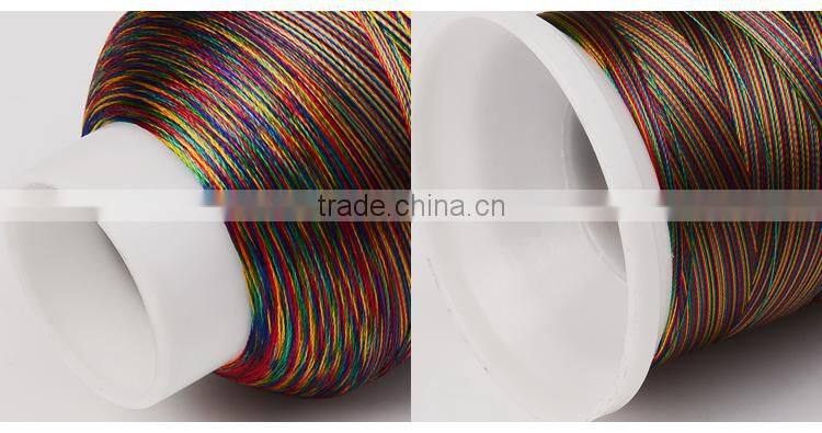 multi color 100% viscose rayon embroidery thread