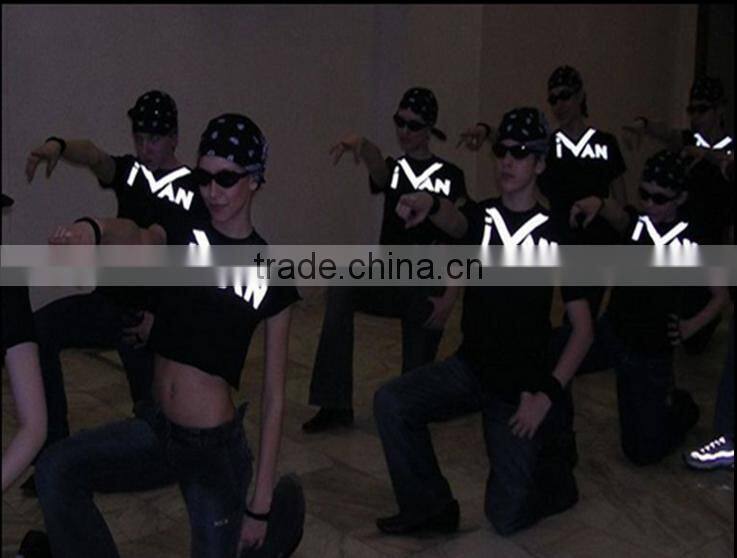 Garment heat transfer 3m reflective vinyl / glitter iron on heat transfer sticker