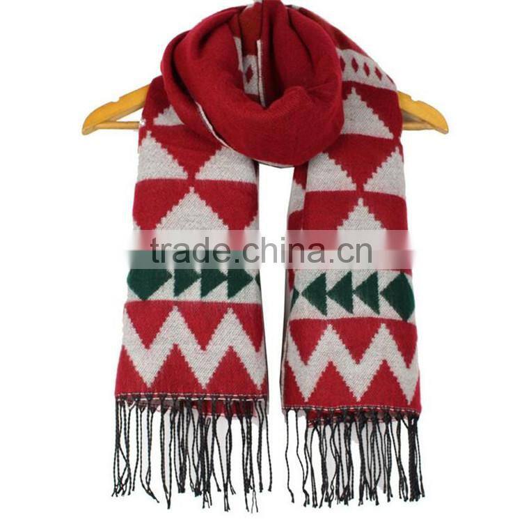 Women Geometric Winter Scarf Christmas Festival scarf RL-245