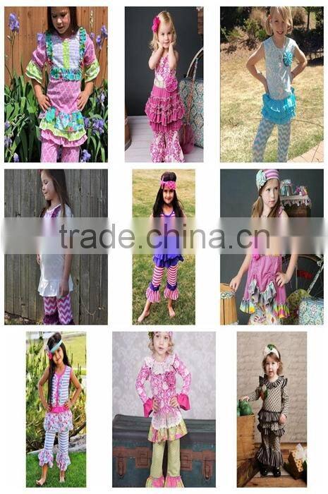 patriotic style 4th of july swing top & ruffles pants persnickety remake toddler girls boutique clothing sets