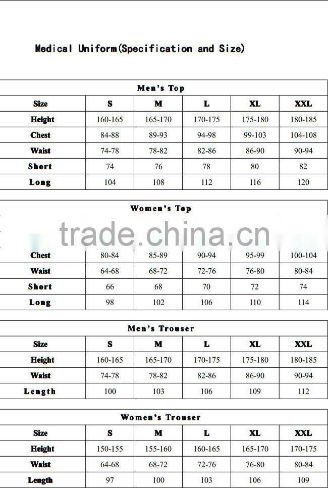 CVC50/50 24X24 100X52 150gsm fabric for hospital scrub