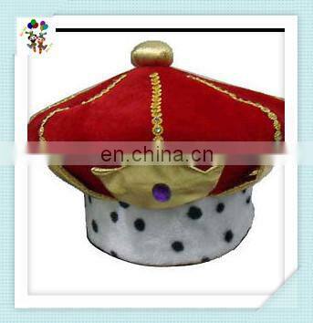Adult Fancy Dress Party Costume Red Royal King Hats HPC-0253