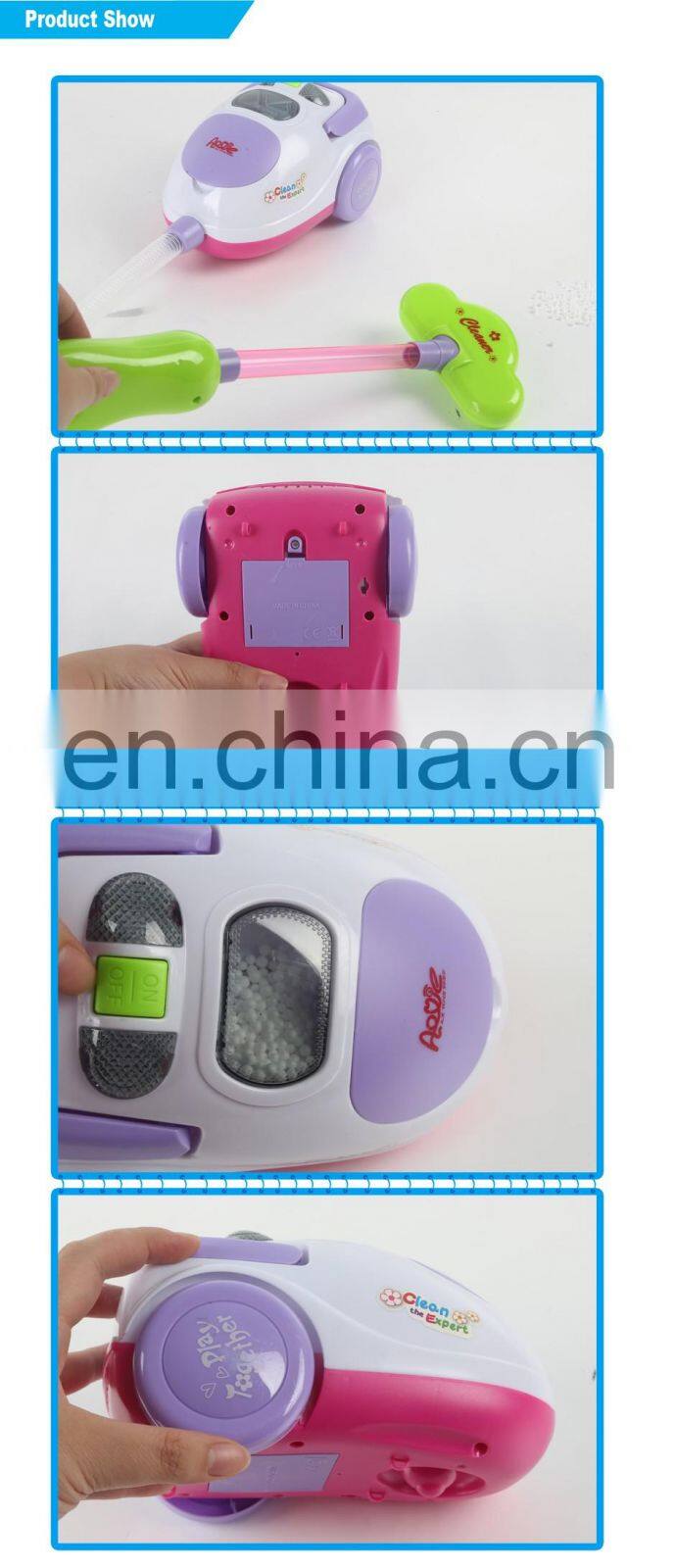 Mini home appliance series flashing and musical vacuum cleaner toy for kids