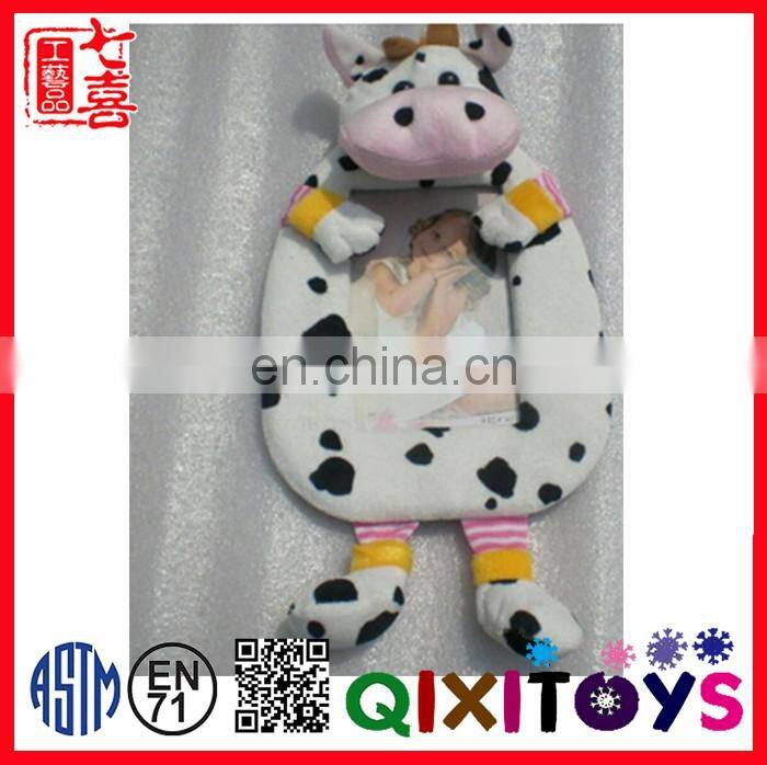 plush stuffed soft cow toy baby picture photo frame wholesale