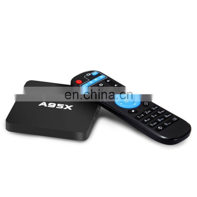 high quality black small wifi 2.4G quad core HD 4k Android 6.0 Smart TV Box