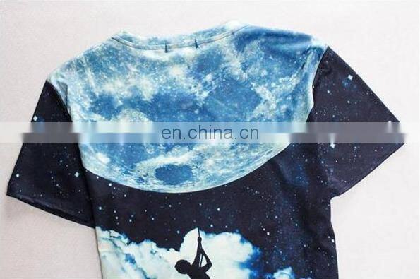 Fashion leading new design 2016 men 3d t shirt manufacturer cheap quick dry T shirt for men
