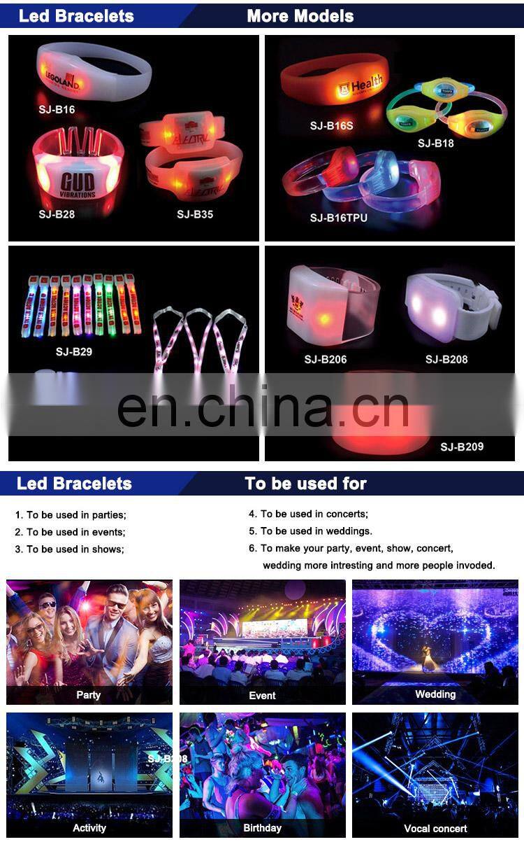 2018 New Arrival Halloween Decoration On/Off Button Led Wristband