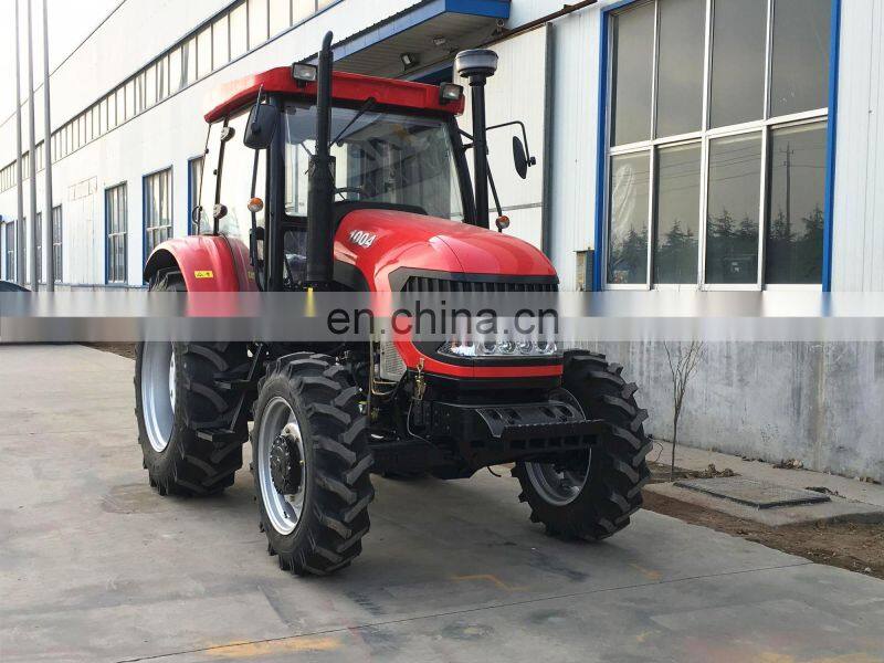 Best price 100hp tractor with cab/air conditioner front end loader