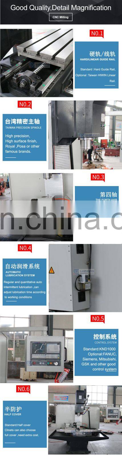 China Milling XK7124 XK7125 Milling Machine With CNC