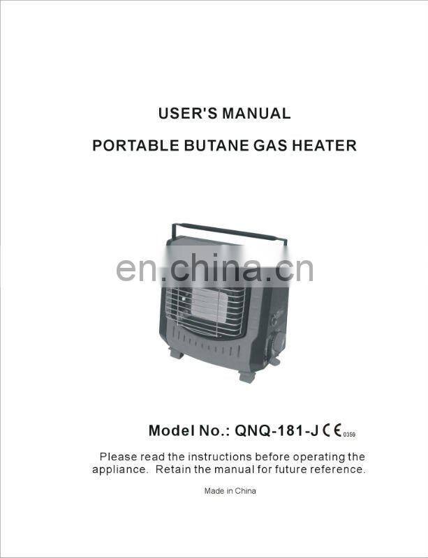 natural gas room heater