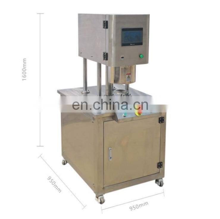 Stainless steel automatic vacuum nitrogen sealing tin canning machine for jars with factory price
