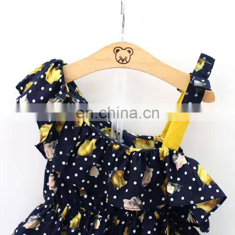 Summer Short Set Girls Outfit One Shoulder Top Children Wear Kids Clothes