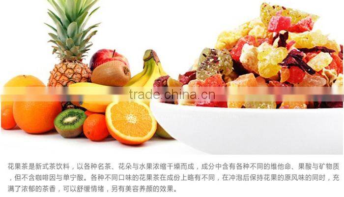 Premium Grade Fruit Flavored Tea Blended Dried Fruit Tea