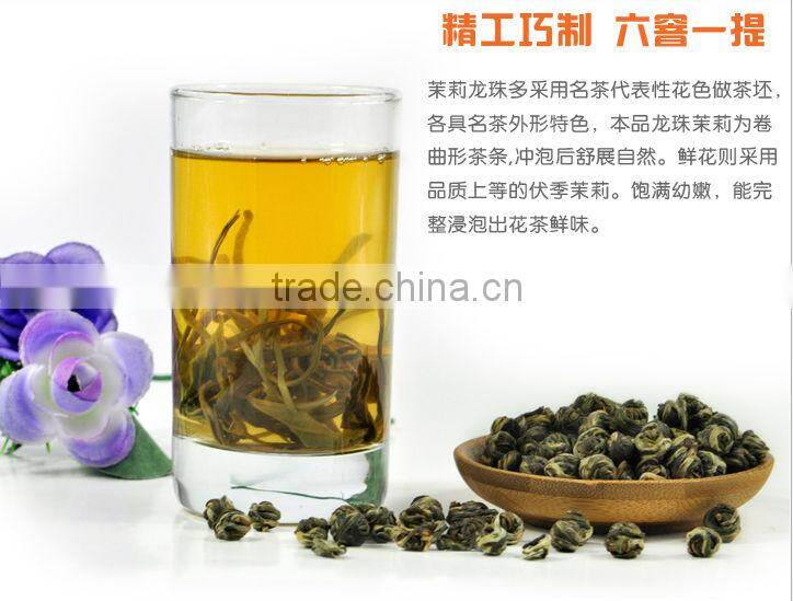 Jasmine Dragon Pearl tea Top grade jasmine dragon pearl tea