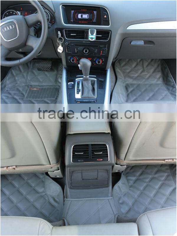 Wearproof 4D leather carpet car mat