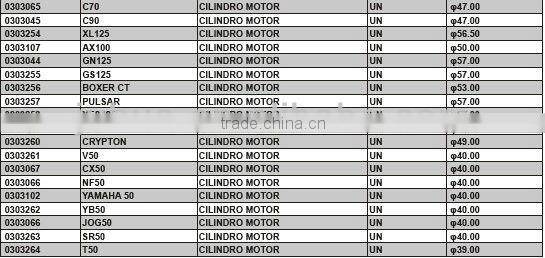 56.5mm Casting Iron Motorcycle Cylinder For BOOSTER