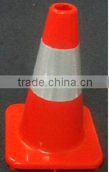 Flexible Fluorescent Orange Safety PVC Traffic Cone