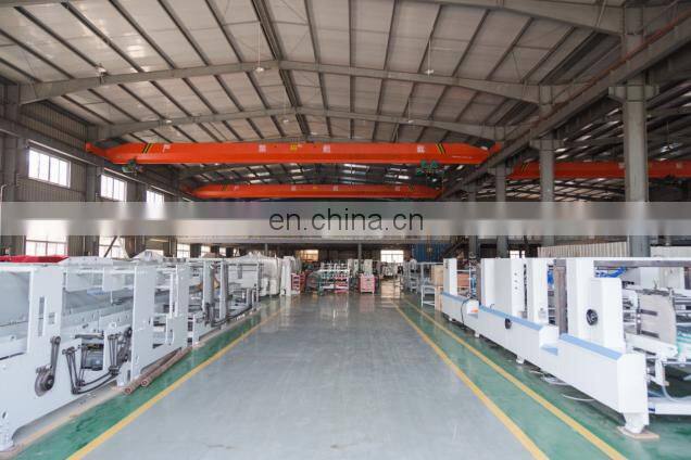 Automatic folder gluer machine for different paper boxes making folding
