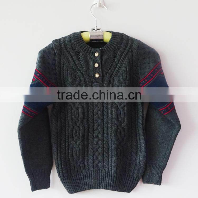 Winter heavy weight pullover sweater for boys
