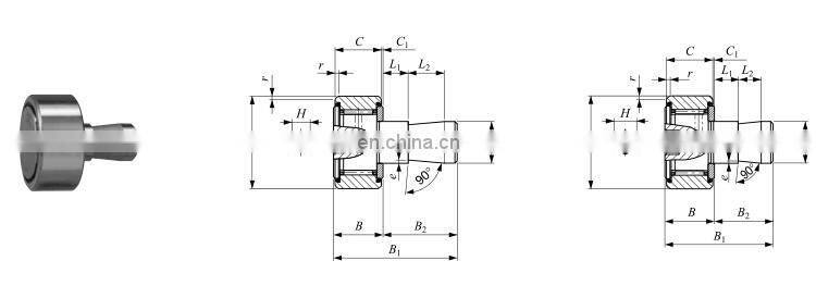 CFSFU101B Easy Mounting type Follower bearing With Hexagon Hole CF-SFU-10-1 B