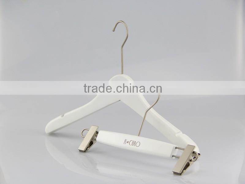 2016 best selling wooden hanger and pants hanger with special hook