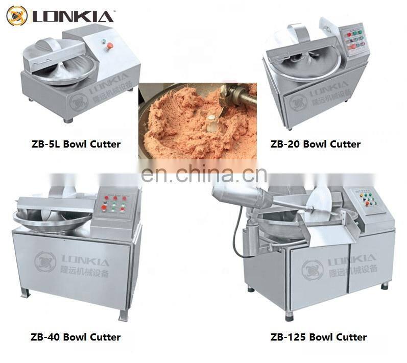 LONKIA 20L Chopping Machine Customized Meat Bowl Chopper Machine