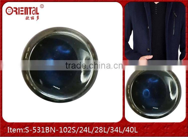2015 new black nickel and enamel fashionable ABS button