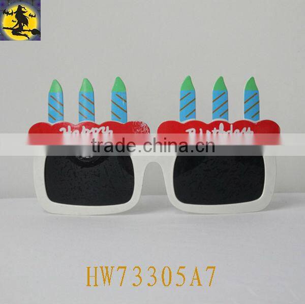 Candle Shape Pink Sunglass for Birthday Party
