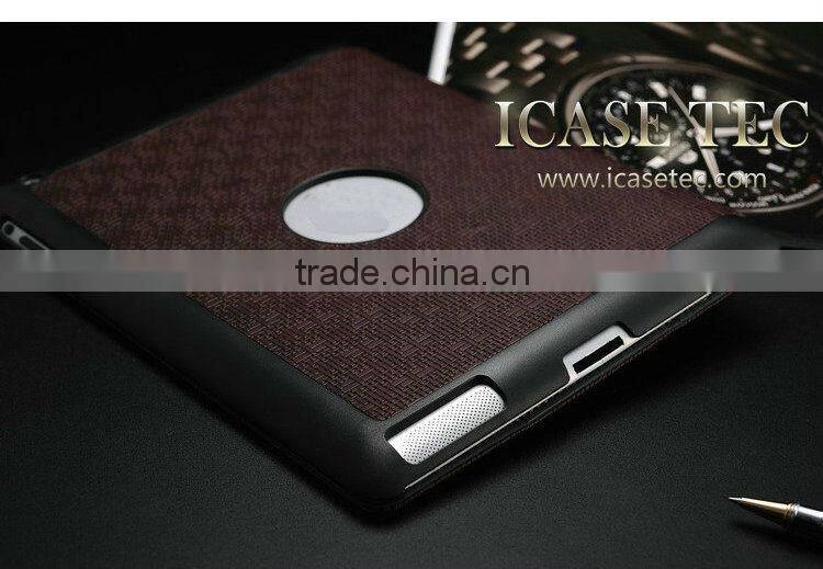 2015 Wholesale retro leather flip case for ipad 5 with standing , for ipad air case , cases for tablets