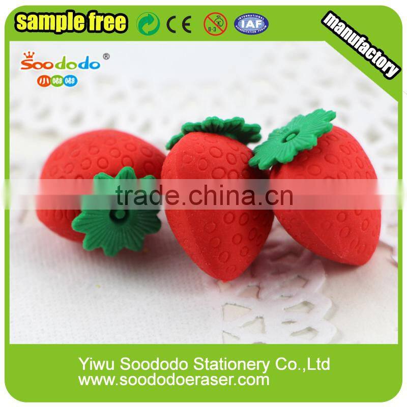 Target erasers Fruit items stationery made in china