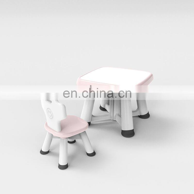 New Kindergarten Plastic Table and Chair sets Lovely Colorful Children Furniture sets for Kids