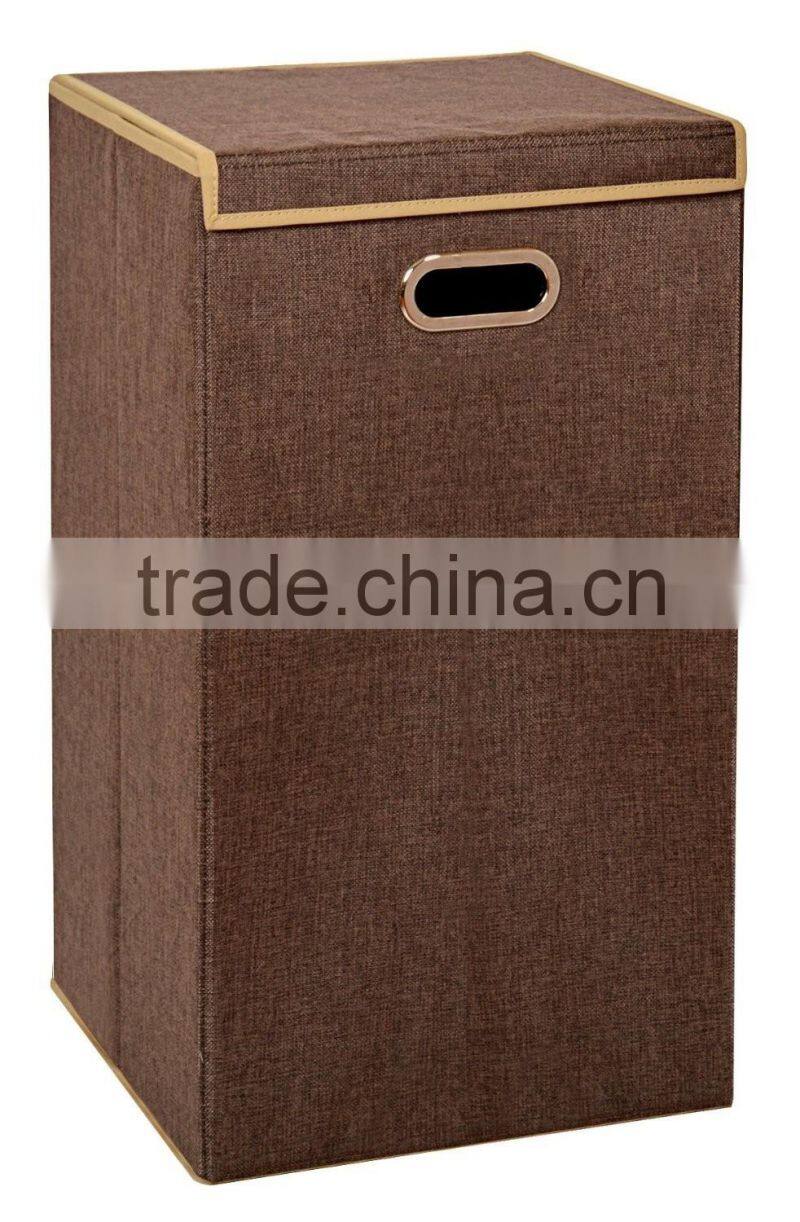 Folding cardboard laundry hamper Collapsible laundry Hamper with Magnetic Lid
