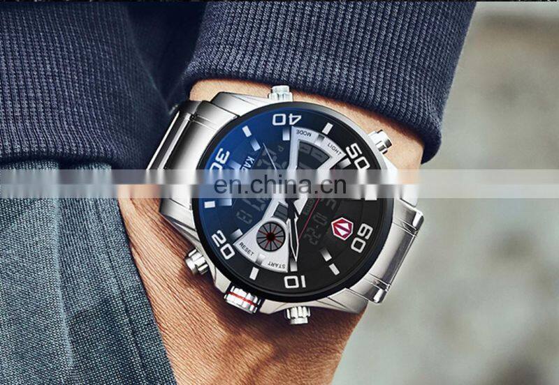 KADEMAN K6171 chinese men watches double display led alarm luminous chrono water resistant sports digital military watches