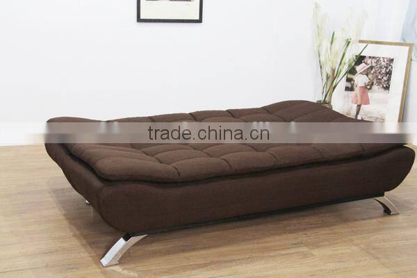 Modern Home Furniture Fabric Double Cushions Sofa Cum Bed Designs
