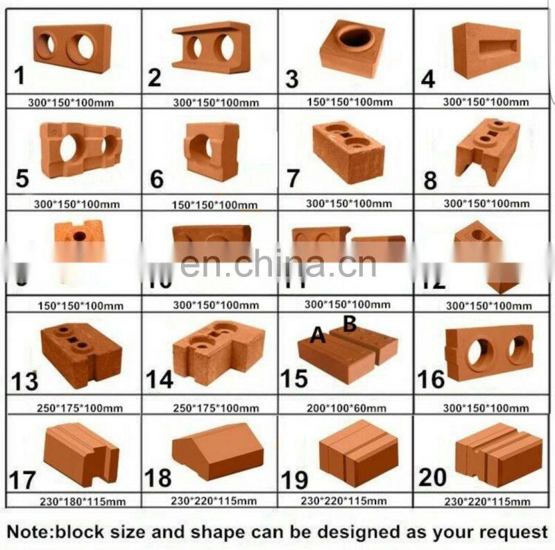 manual clay hydraulic press form concrete brick making machine/cement brick machine
