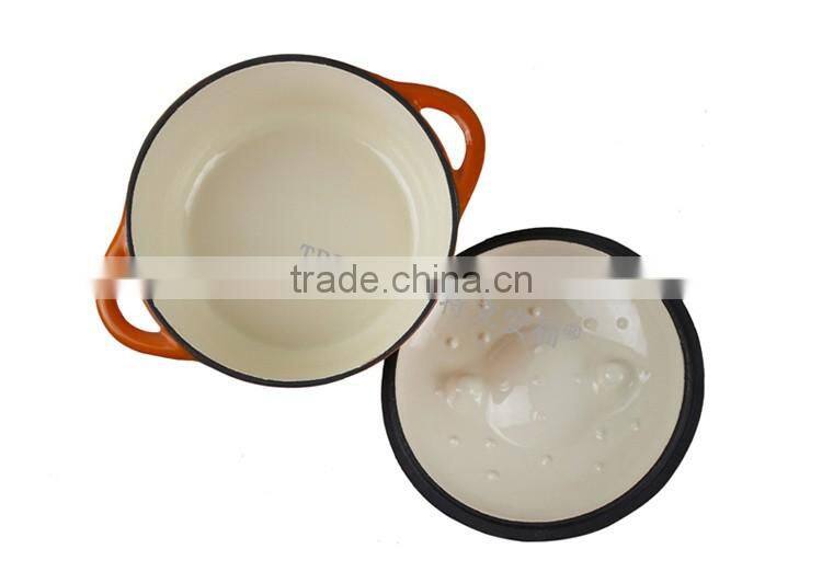 Multi Color die enameled Cast Iron Cookware TR1004 seasoning