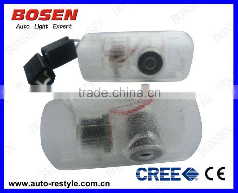 new led car logo door light ghost shadow light non- drilling