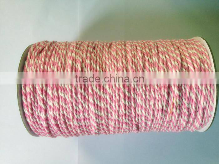 Colorful christmas twisted cord paper rope wholesale