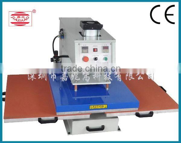 Pneumatic Double Location Silde Tyle T-Shirt Heat Press Transfer Machine with Size of 40*60