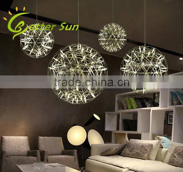 Modern Stainless Stell Pendant Spart Ball Chandeliers Chrom LED Pendant light
