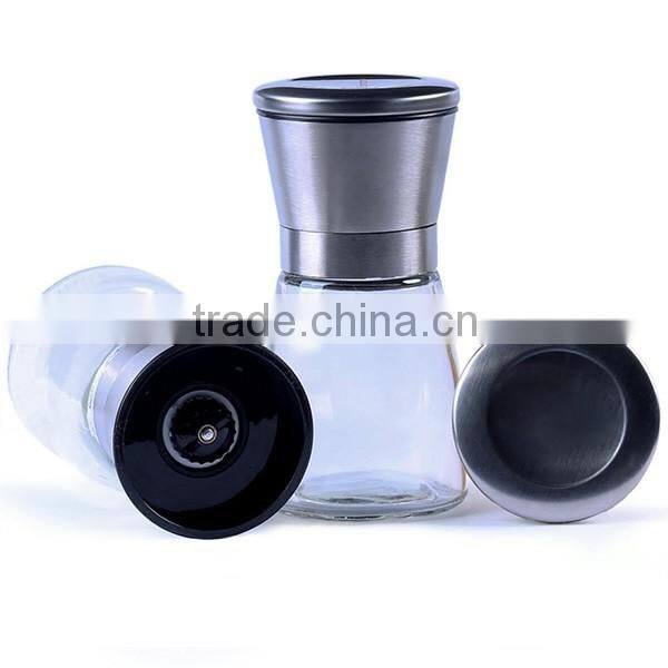 304 stainless steel Salt and Pepper Grinder Set for Professional Chef