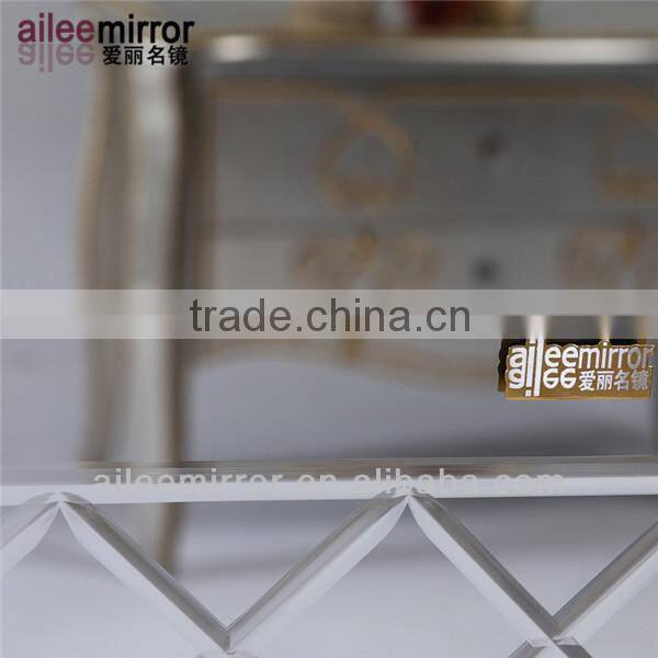 hotel room mirror decorative bathroom compact silver mirror